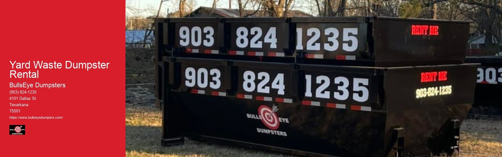 Yard Waste Dumpster Rental